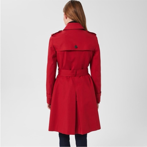 Hobbs Saskia trench coat red excellent condition size 6 - Picture 2 of 16